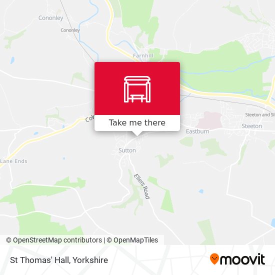 St Thomas' Hall map