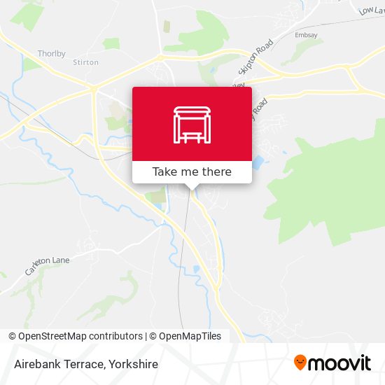 Airebank Terrace map