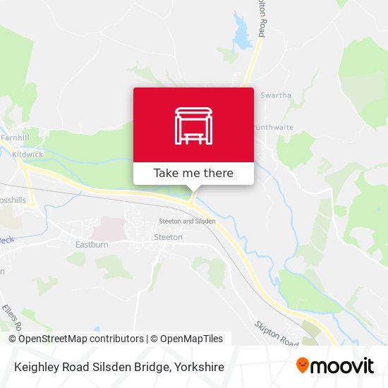 Keighley Road Silsden Bridge map