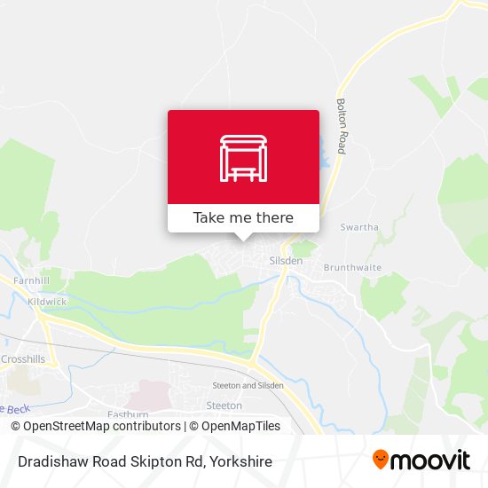 Dradishaw Road Skipton Rd map
