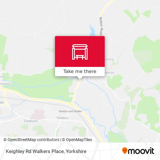 Keighley Rd Walkers Place map