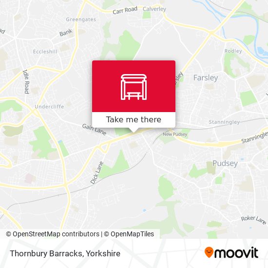 Thornbury Barracks map