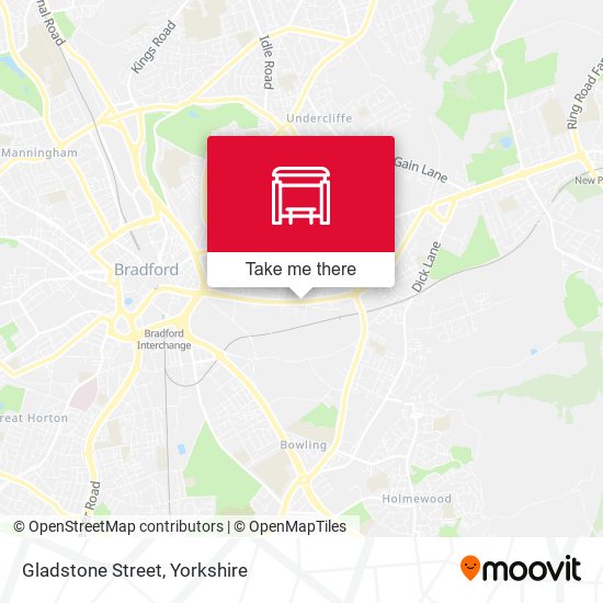 Gladstone Street map