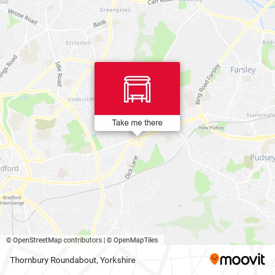 Thornbury Roundabout map