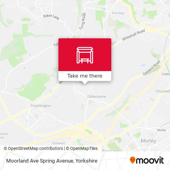 Moorland Ave Spring Avenue map