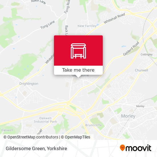 Gildersome Green map