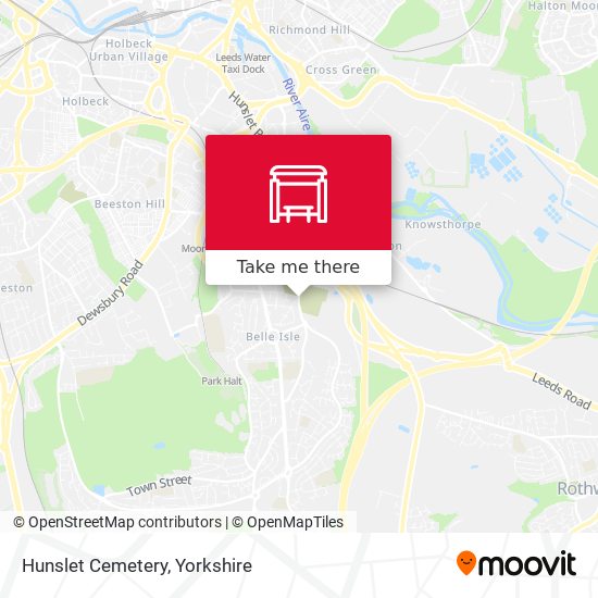Hunslet Cemetery map