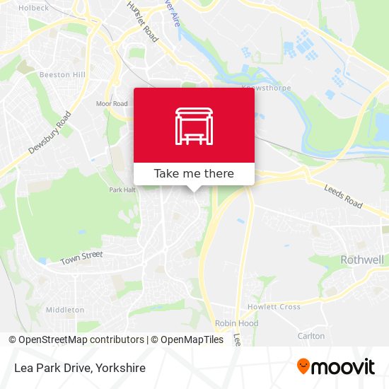 Lea Park Drive map