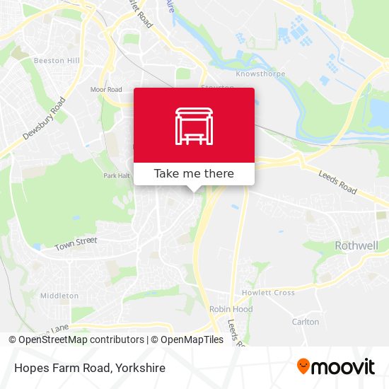 Hopes Farm Road map