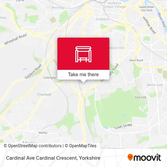 Cardinal Ave Cardinal Crescent map