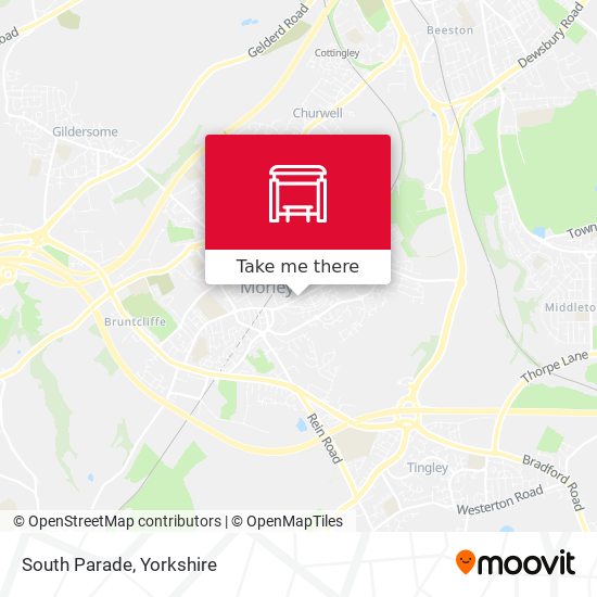 South Parade map