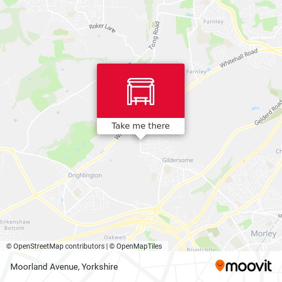 Moorland Avenue map