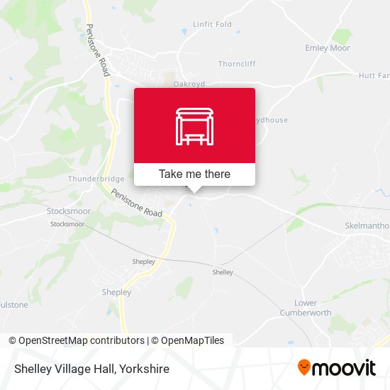 Shelley Village Hall map