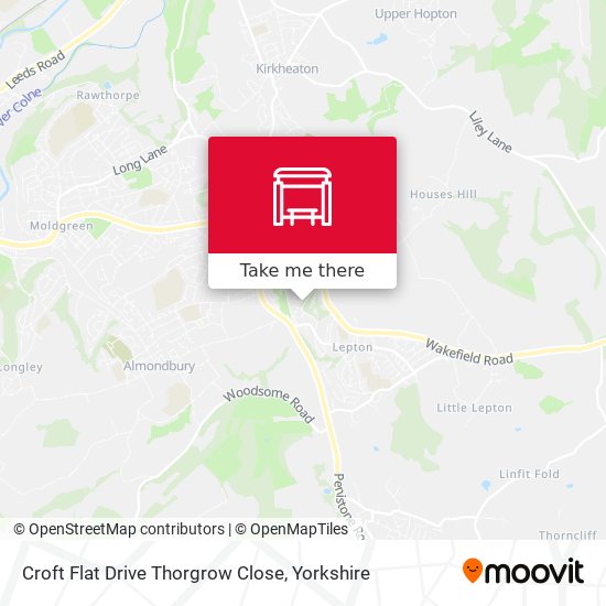 Croft Flat Drive Thorgrow Close map