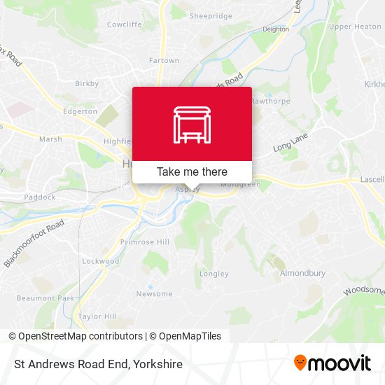 St Andrews Road End map