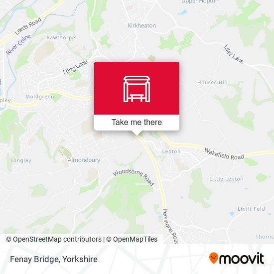 Fenay Bridge map
