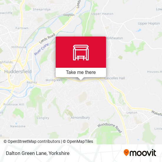 Dalton Green Lane map