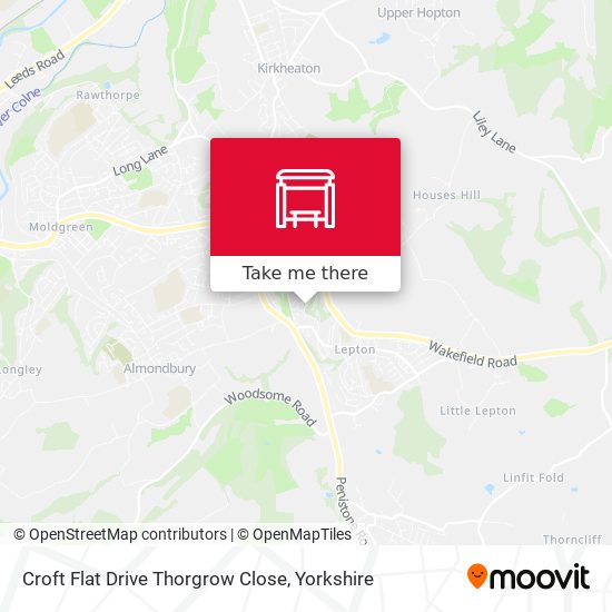 Croft Flat Drive Thorgrow Close map