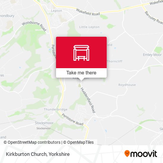 Kirkburton Church map