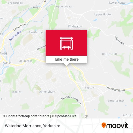 Waterloo Morrisons map