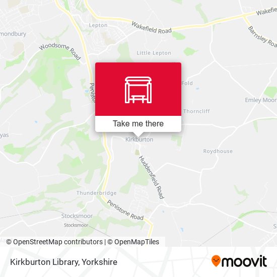 Kirkburton Library map