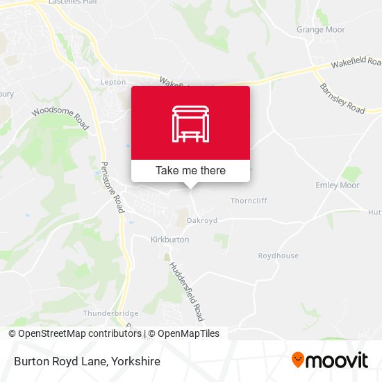 Burton Royd Lane map
