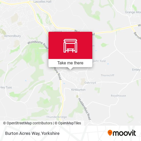 Burton Acres Way map