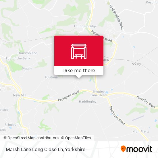 Marsh Lane Long Close Ln map