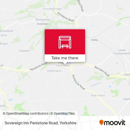 Sovereign Inn Penistone Road map