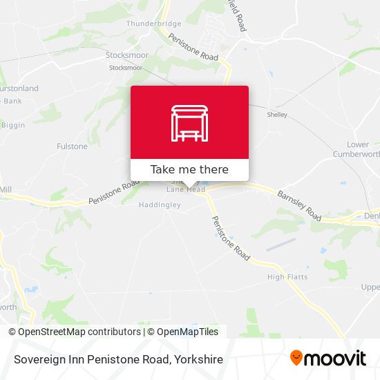 Sovereign Inn Penistone Road map