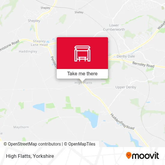 High Flatts map