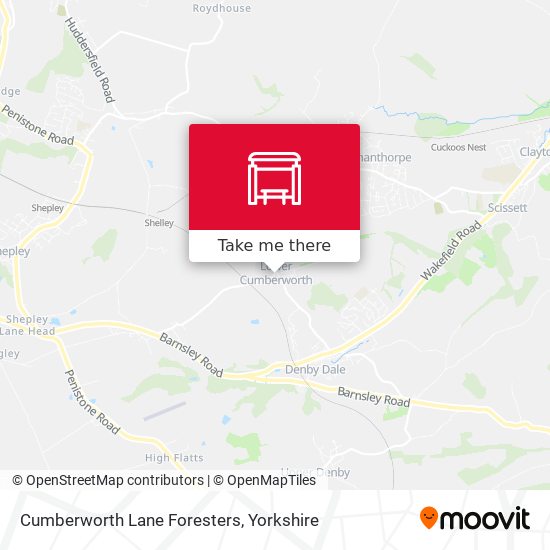 Cumberworth Lane Foresters map