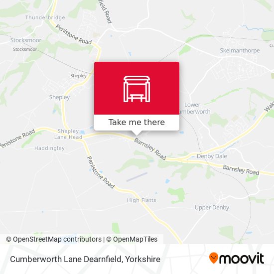Cumberworth Lane Dearnfield map