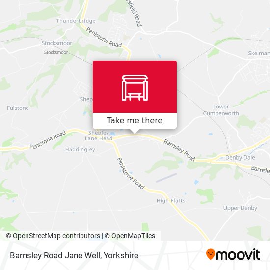 Barnsley Road Jane Well map