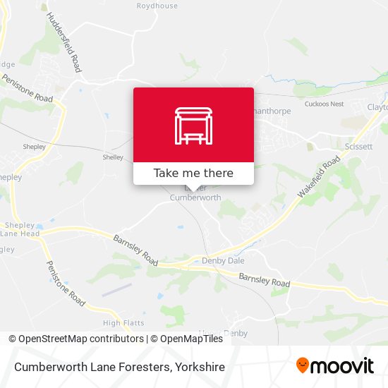 Cumberworth Lane Foresters map