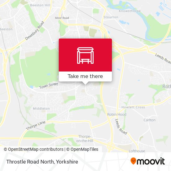 Throstle Road North map