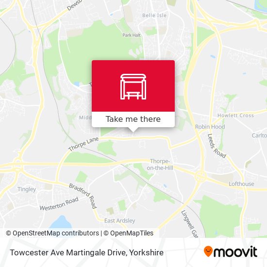 Towcester Ave Martingale Drive map