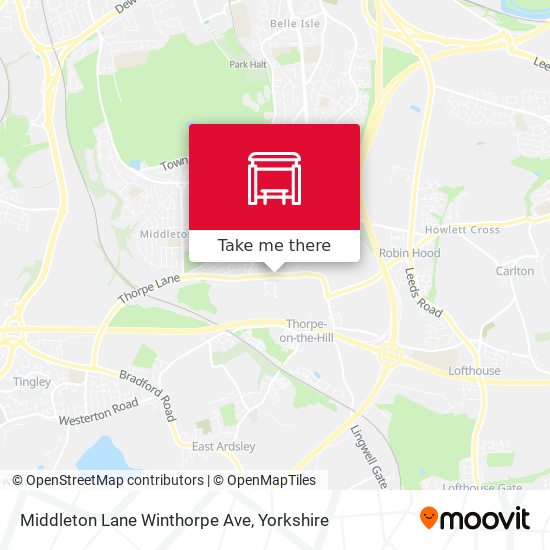 Middleton Lane Winthorpe Ave map