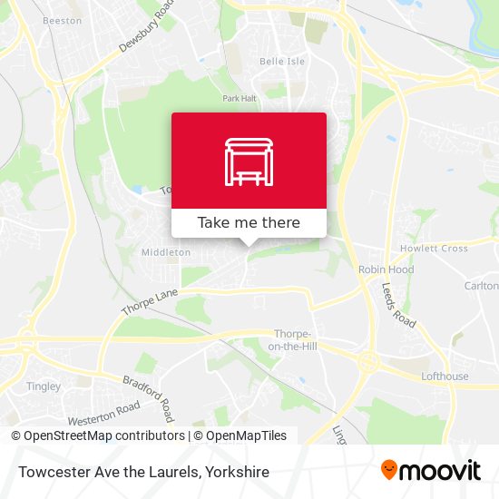 Towcester Ave the Laurels map