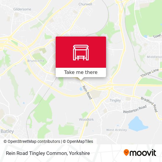 Rein Road Tingley Common map