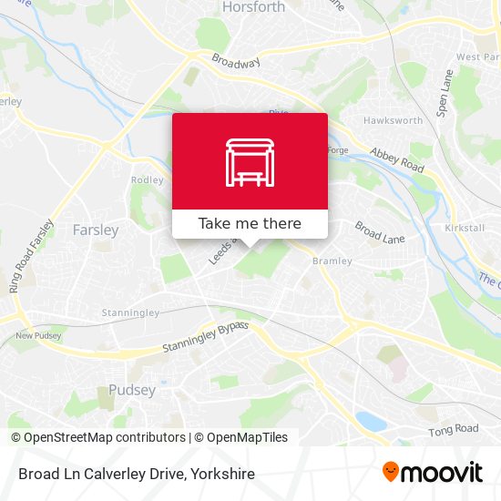 Broad Ln Calverley Drive map