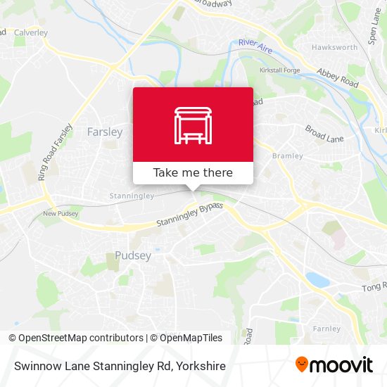 Swinnow Lane Stanningley Rd map
