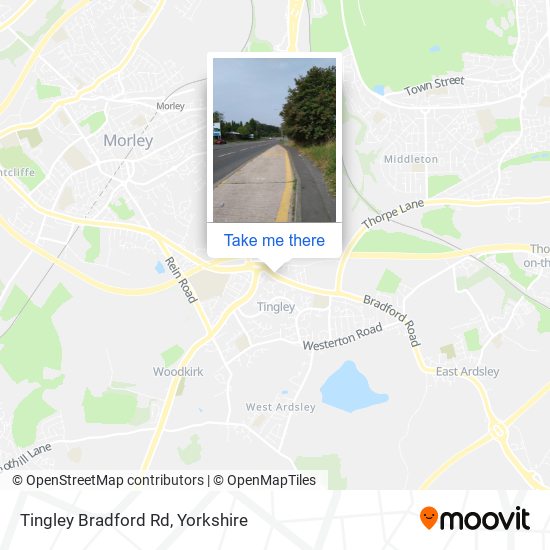 Tingley Bradford Rd map