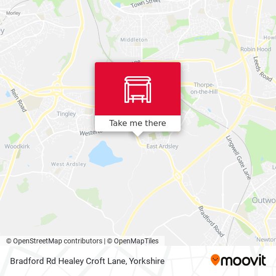 Bradford Rd Healey Croft Lane map