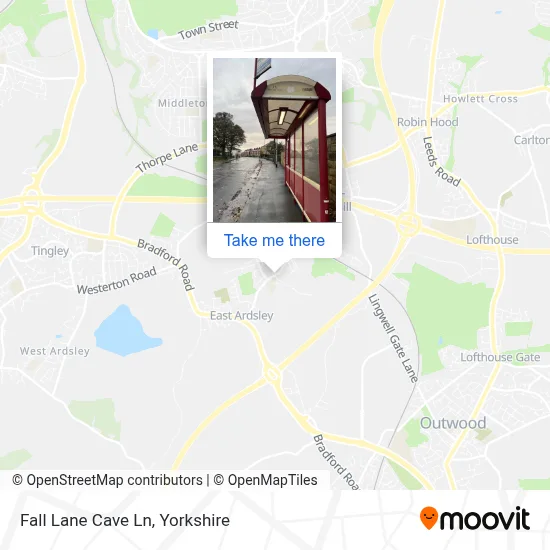 Fall Lane Cave Ln map