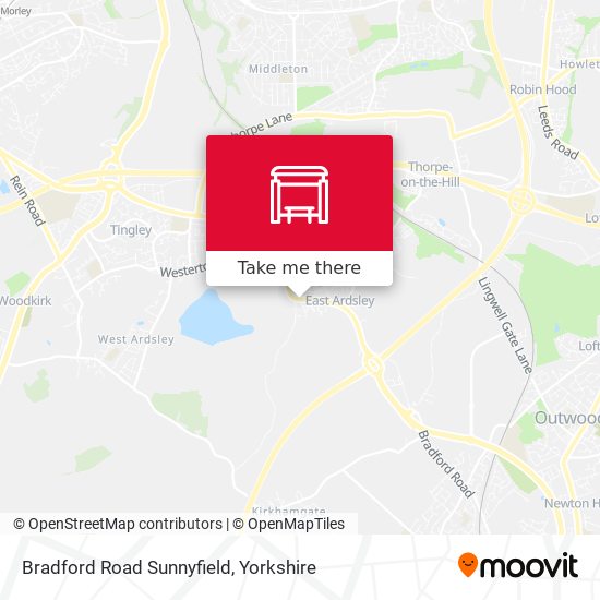 Bradford Road Sunnyfield map