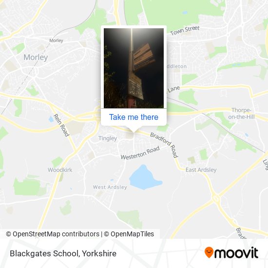 Blackgates School map