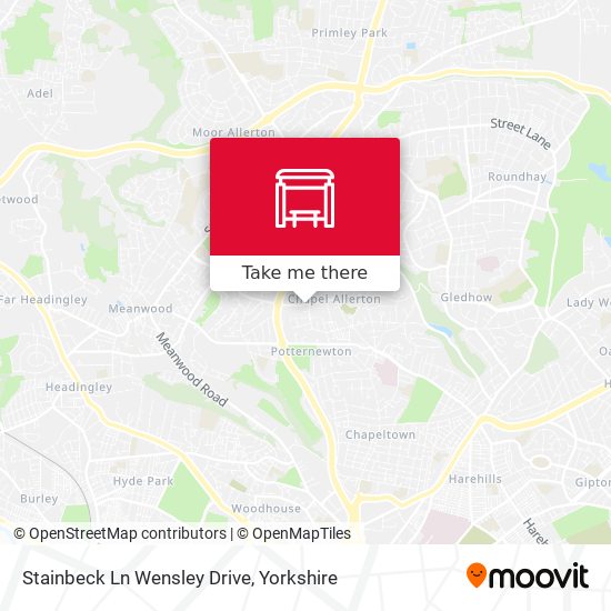 Stainbeck Ln Wensley Drive map