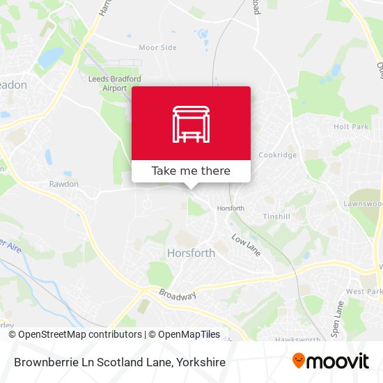 Brownberrie Ln Scotland Lane map