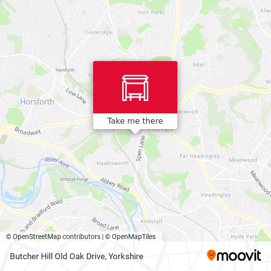 Butcher Hill Old Oak Drive map